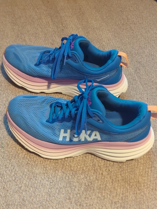 Hoka One One Shoes - Women's Hoka One One Biondi 8 Size 10 D Width Blue/Pink